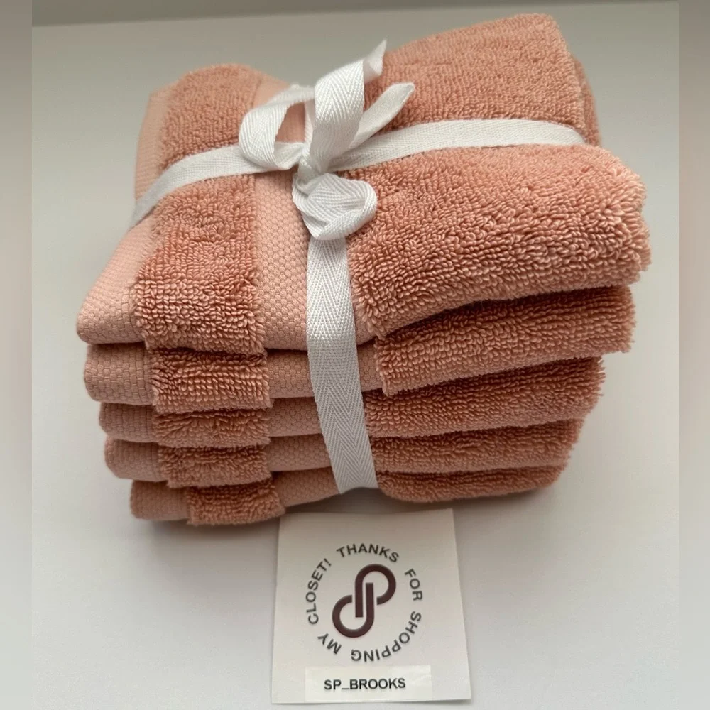 🎁5PC Hotel Balfour Washcloth Set - Rosecloud - 750 gsm - Cotton - Made in Turkey